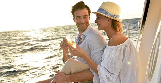 Luxury Romantic Sunset Cruise with Gastronomic Dinner